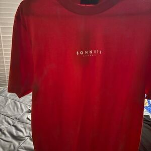 Red Men's Short Sleeve Tee